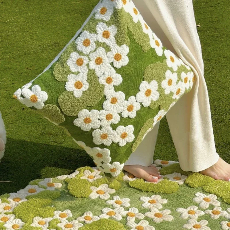 Blomsterträdgård Broderi Kuddöverdrag | Veska