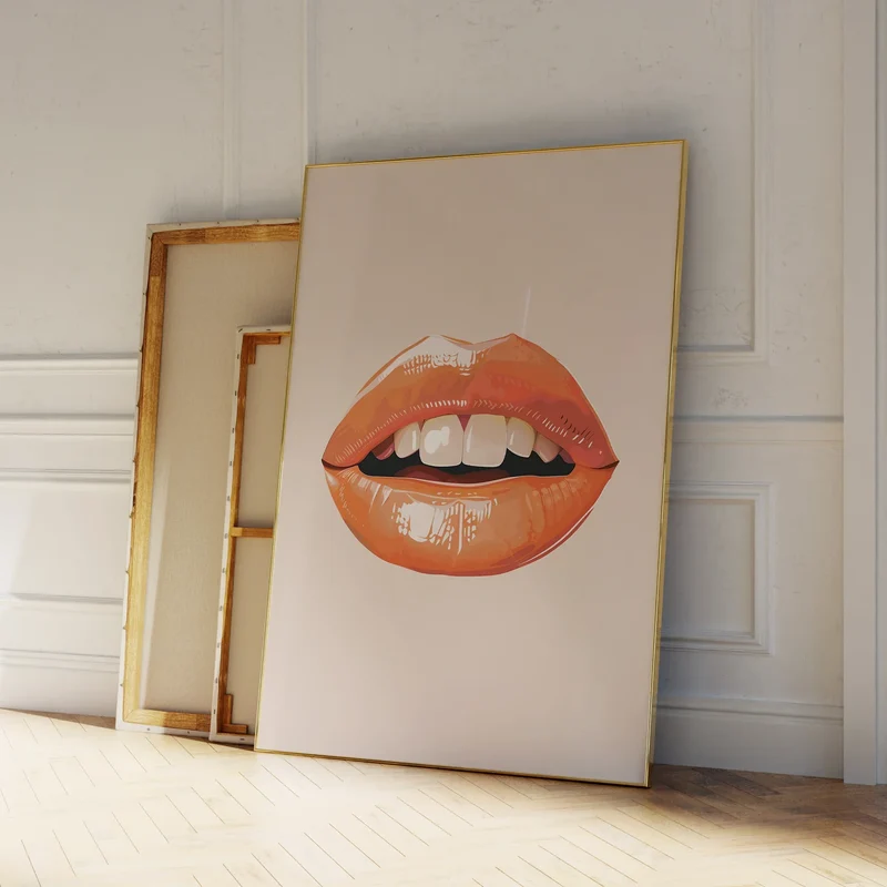 Coral Lips Väggkonst | Veska