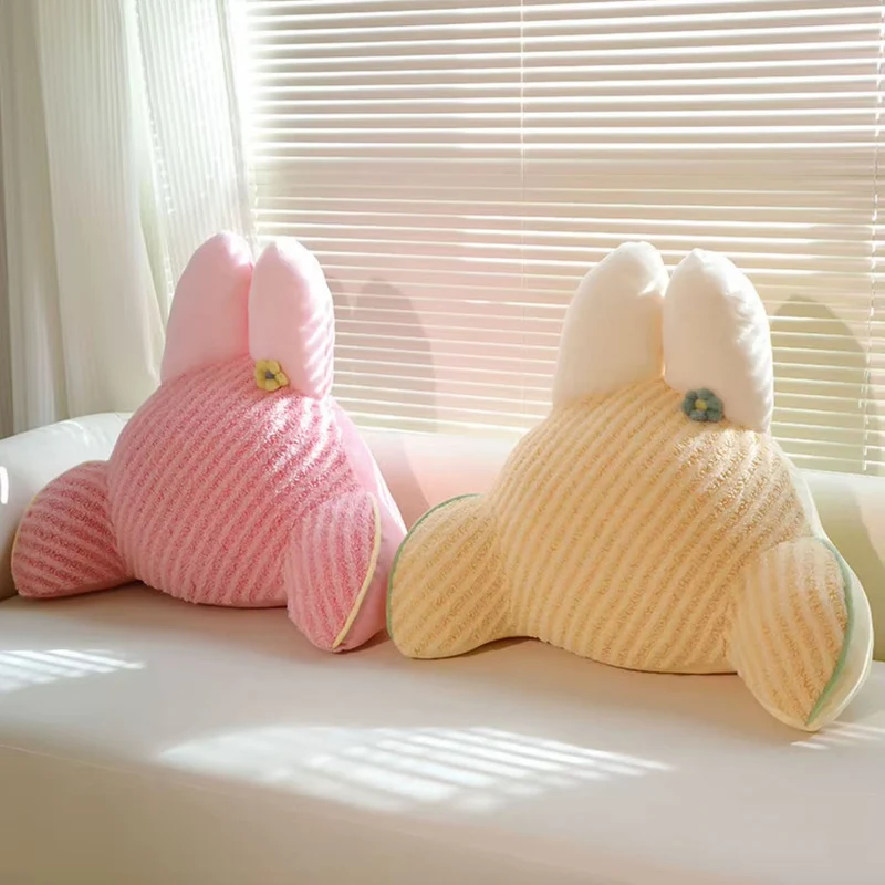 Rabbit Throw Pillow – Cute Bunny Shaped Cushion | Veska