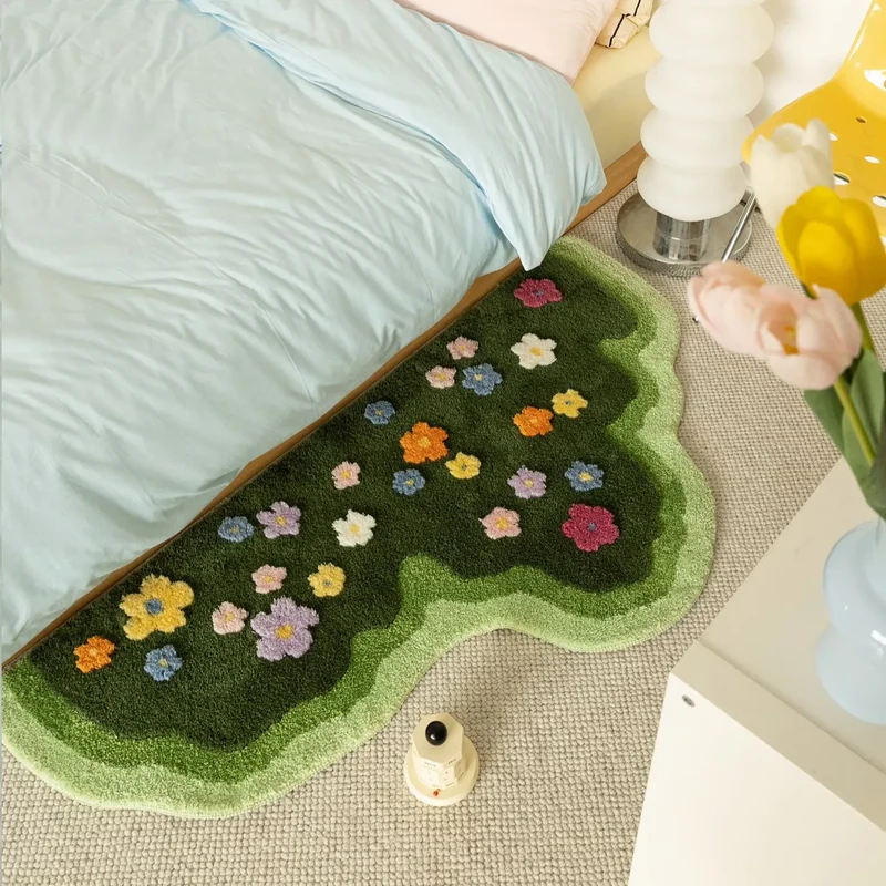 Moss och Blomsterträdgård Matta | Veska