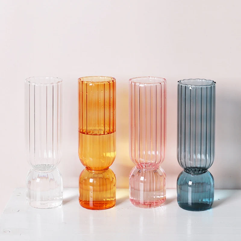 Scallop Cylinder Glass Vase | Veska