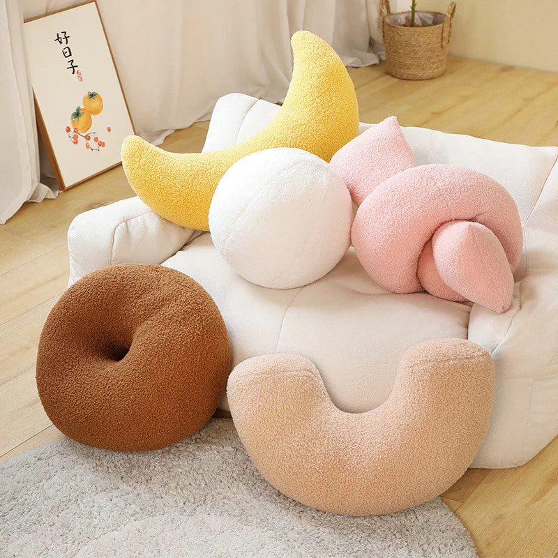 Plush Kuddar - Donut, Glob, Båge och Knut | Veska