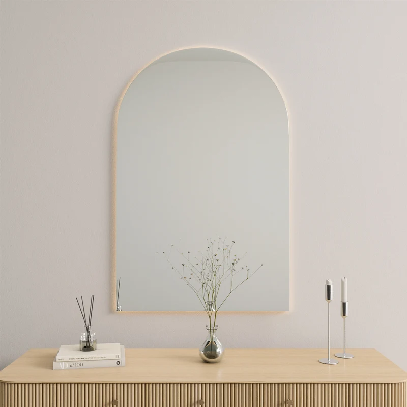 Kaari-peili LED-valoilla (80x120 cm)