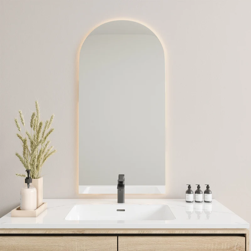 Kaari-peili LED-valoilla (60x120 cm)