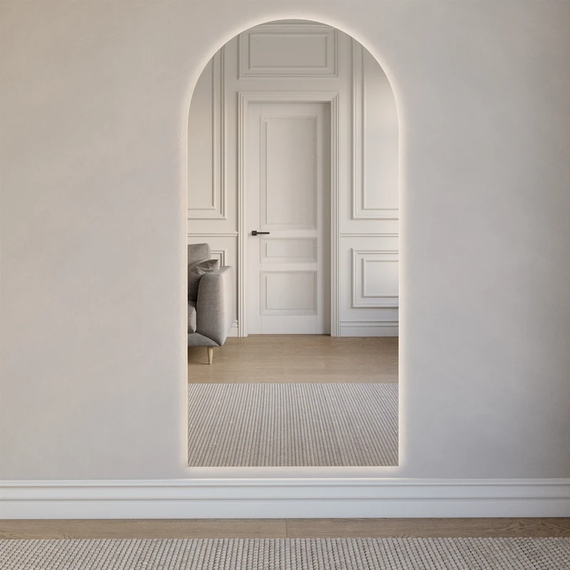 Kaari-peili LED-valoilla (100x170 cm)
