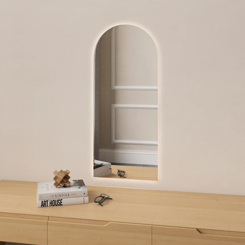 Kaari-peili LED-valoilla (30x70 cm)