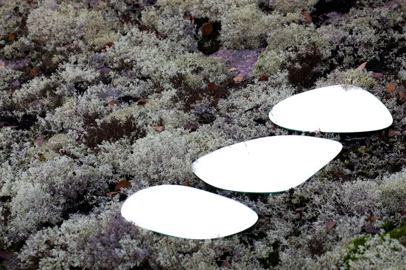 Mukulakivi-peili (koukkukiinnitys) (35x28 cm, 35x24 cm, 35x19 cm)