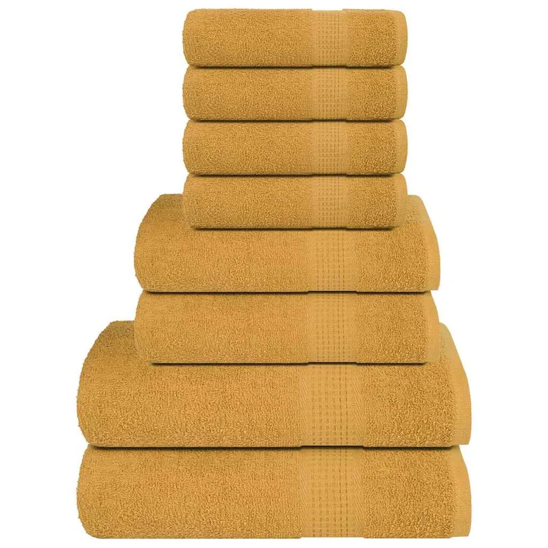 8-delat handduksset FROGN guld 360 gsm