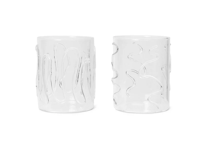 Doodle Glasses Set of 2 Tall