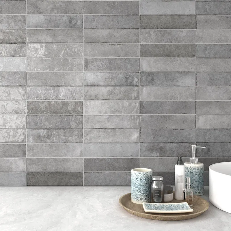 Kakel Tribeca Grey Whisper Blank 6x24,6