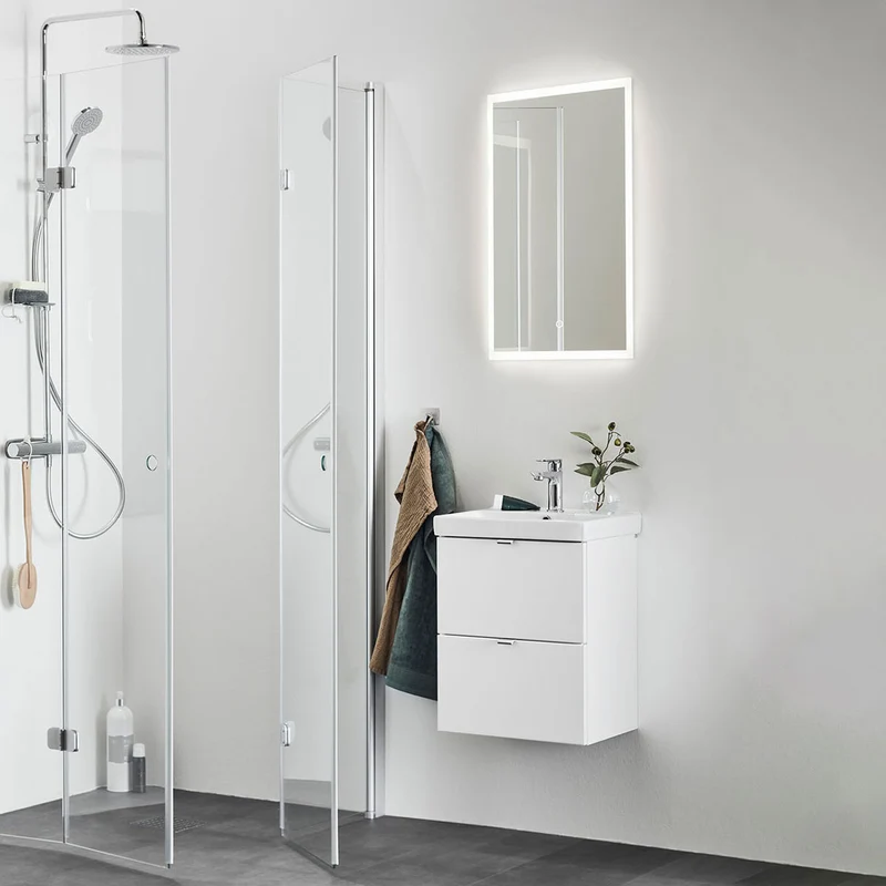 Badrumsmöbel set Hafa Neat Lådor med Tvättställ Vit 42cm