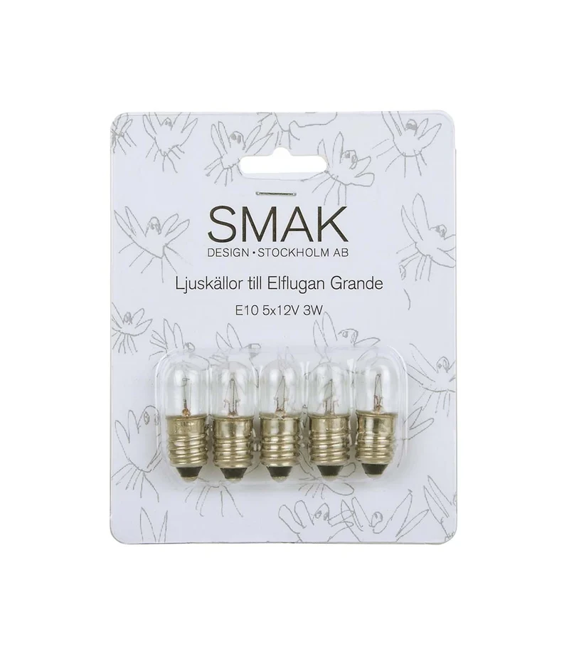 Elflugan Grande Glödlampa 5-Pack