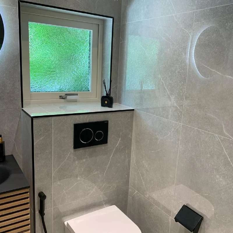 Paketpris! 5,4 m² Klinker Soapstone Silver Blank Marmor 30x60 (249:-/m²)