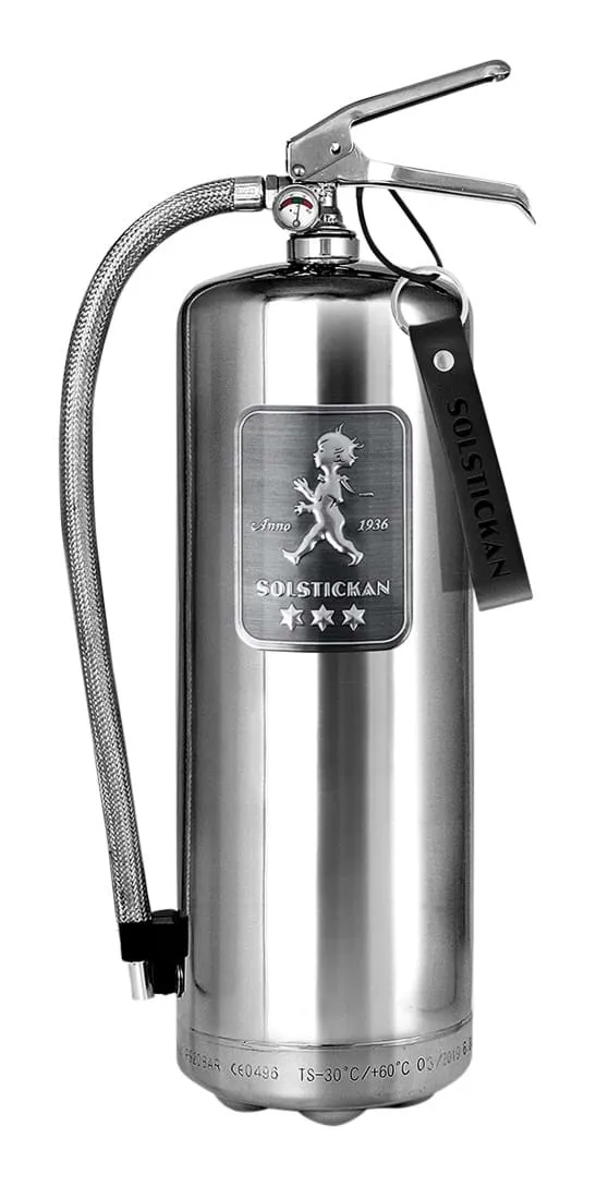 Solstickan Brandsläckare 6 kg Design Edition Steel