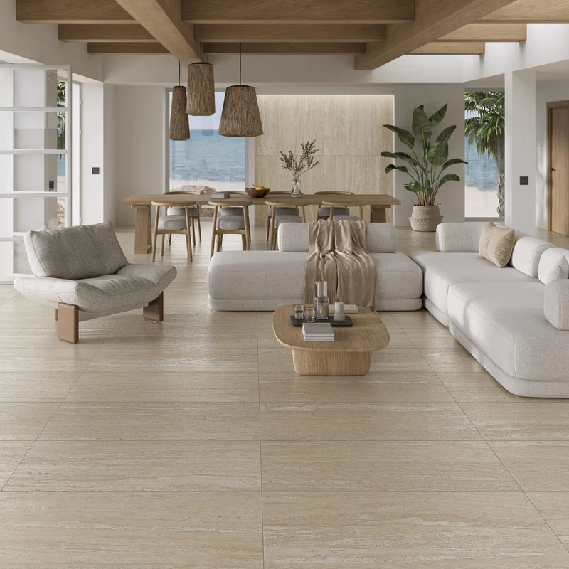 Klinker Travertino Beige Matt 60x120