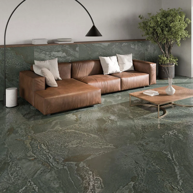 Klinker Planet Green Metal Soft 90x90