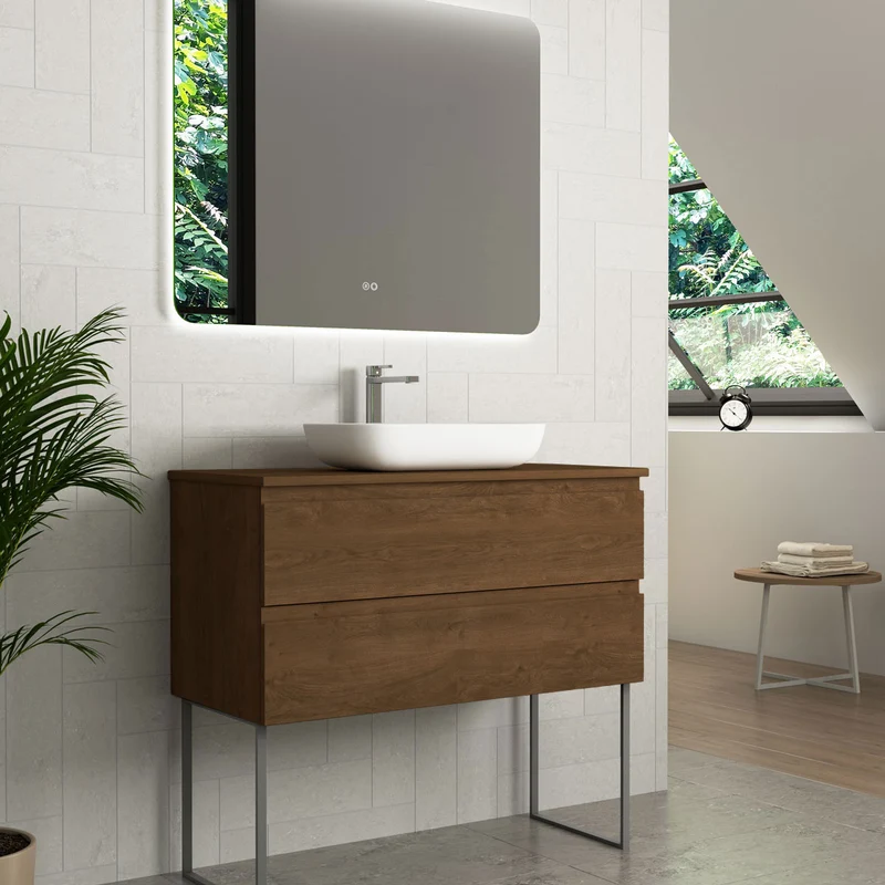 Bänkskiva Tenfors 100x45 cm Valnöt