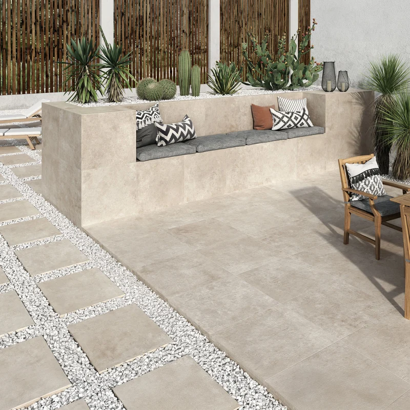 Uteklinker Crassana Natural 60x60 20mm