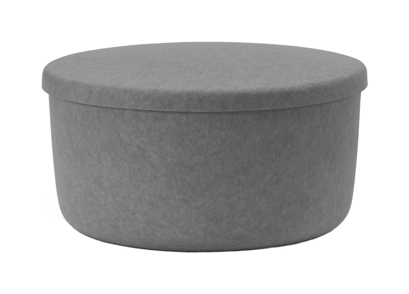 Hide Storage Pouf Large