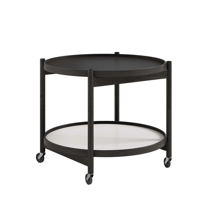 Bølling tray table 60 cm Black Laquered Oak