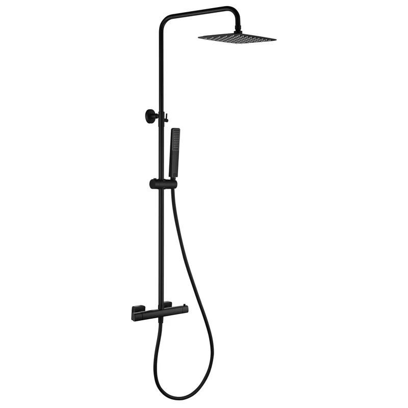 Takduschset Toscana Svart Matt 200x300 mm