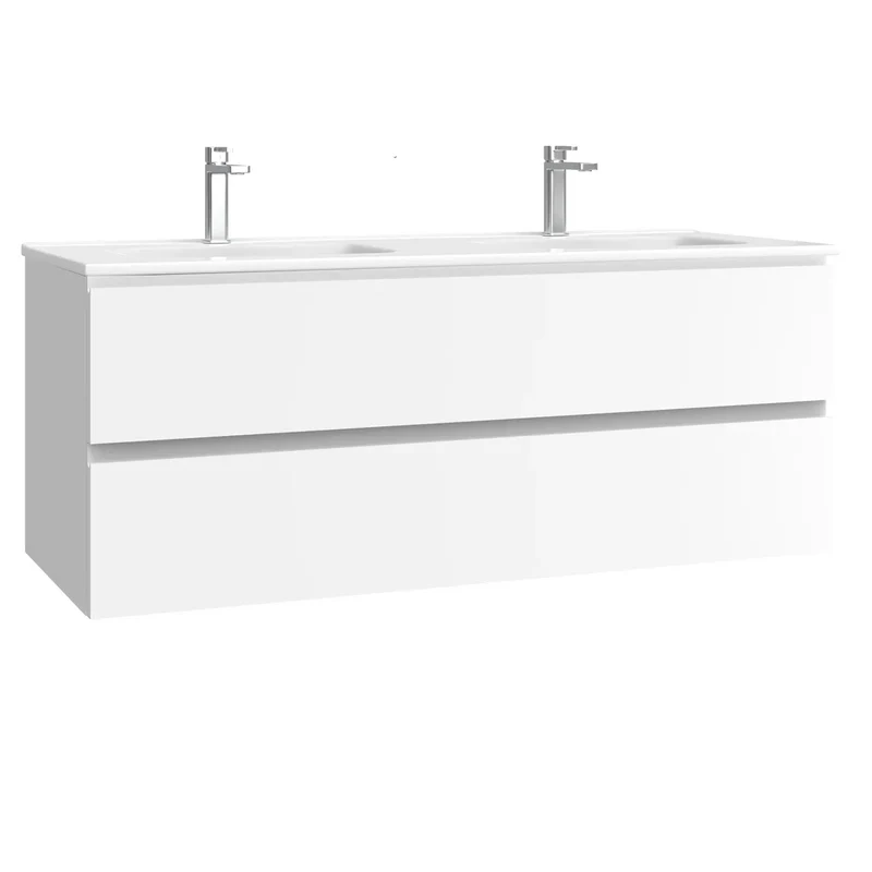Kommod & Tvättställ 120 cm Tenfors Norrvik Vit Matt
