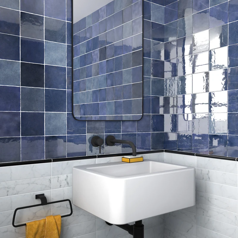 Kakel Creativa Colonial Blue Blank 13,2x13,2