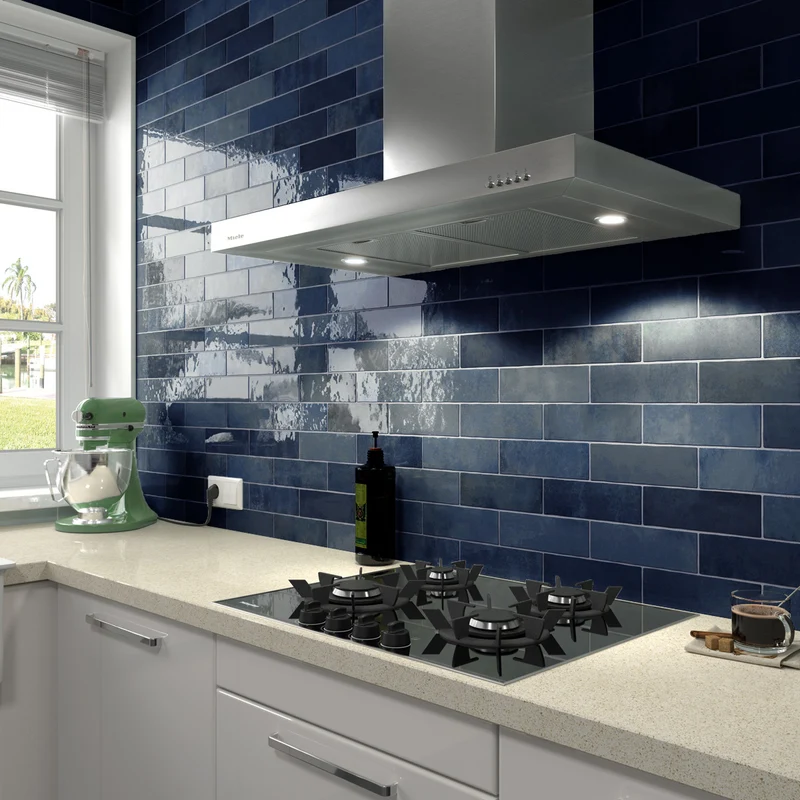 Kakel Creativa Colonial Blue Blank 6,5x20