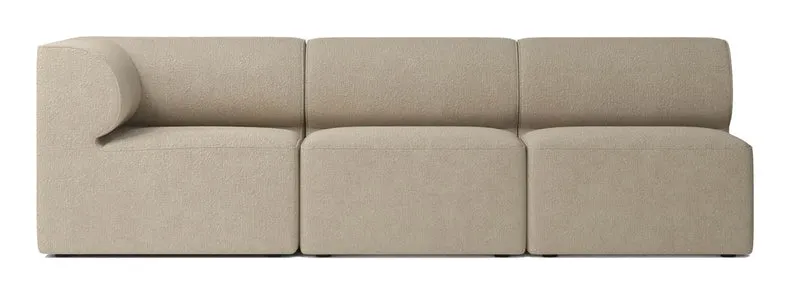 Eave 86 3-Seater Left Corner W. Pouf
