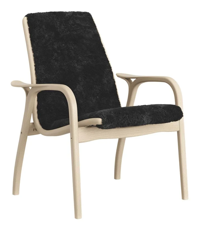 Laminett Fåtölj Bok Naturlack