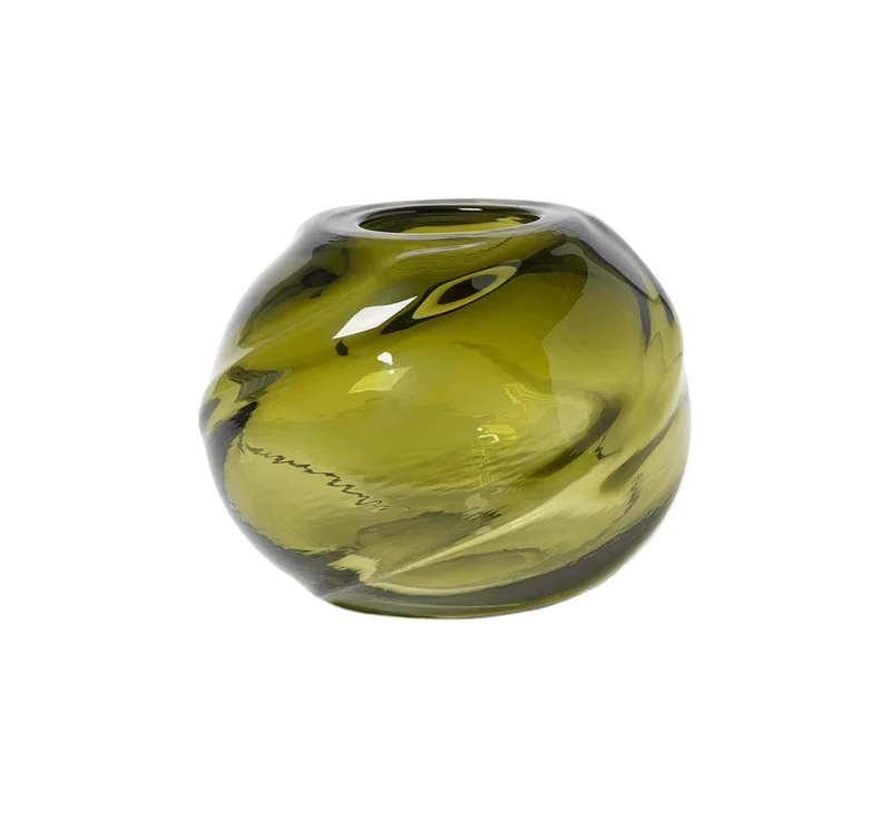 Water Swirl Vase Round