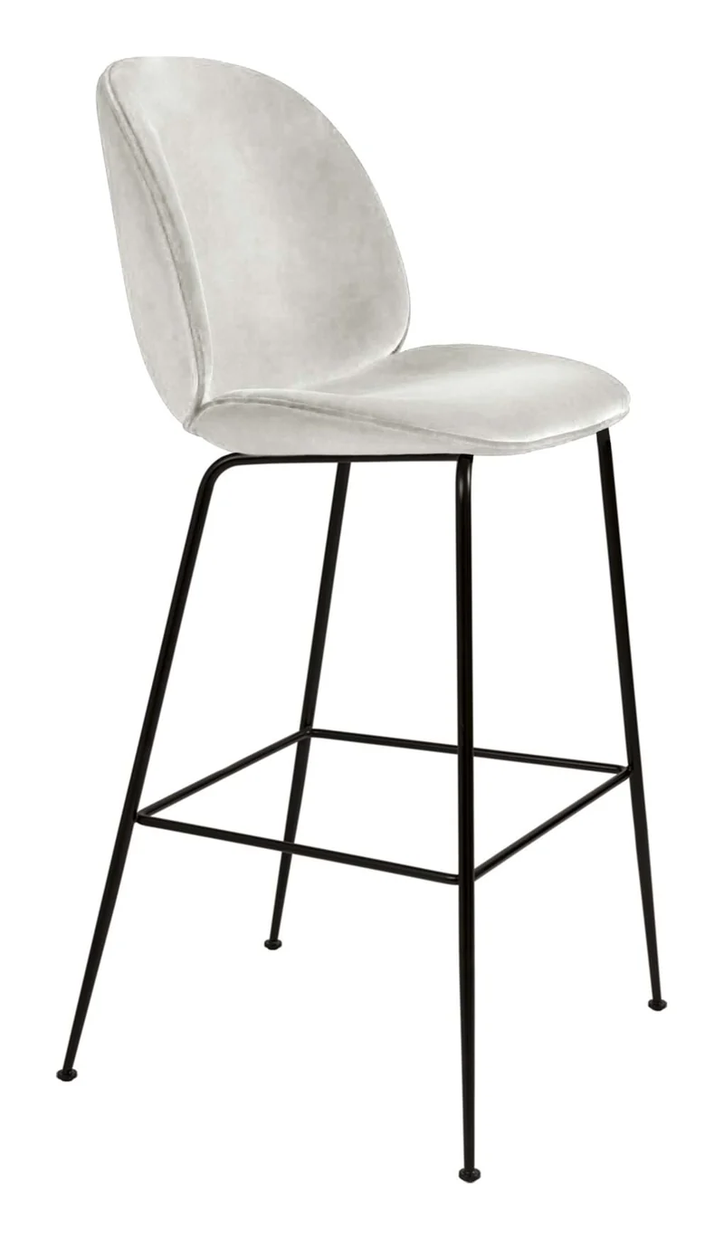 Beetle Bar Chair 75 cm Fully Upholstered Black Matt Base