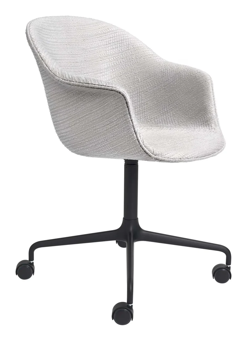 Bat Meeting Chair Fully Upholstered 4-star Base W. Castors