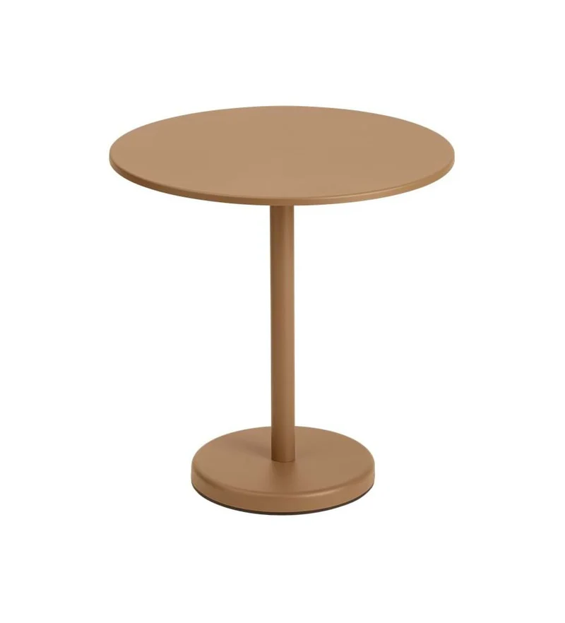 Linear Steel Cafe Table Round 70 cm