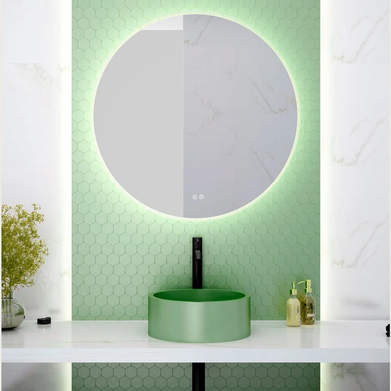 Badrumsspegel Rund Imfri LED 70 cm Tenfors Verona