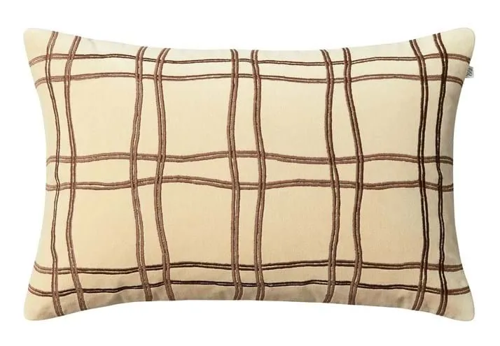 Tattersall Velvet Cushion Cover 40x60