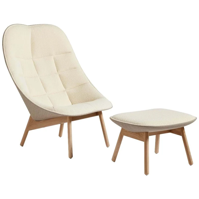 Uchiwa Quilted Chair And Ottoman