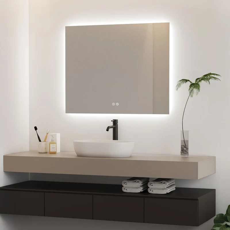 Badrumsspegel Imfri LED 100x80 cm Tenfors Verona