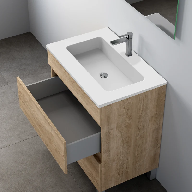 Tvättställ Solid Surface Tenfors Alpin 60 cm Vit Matt