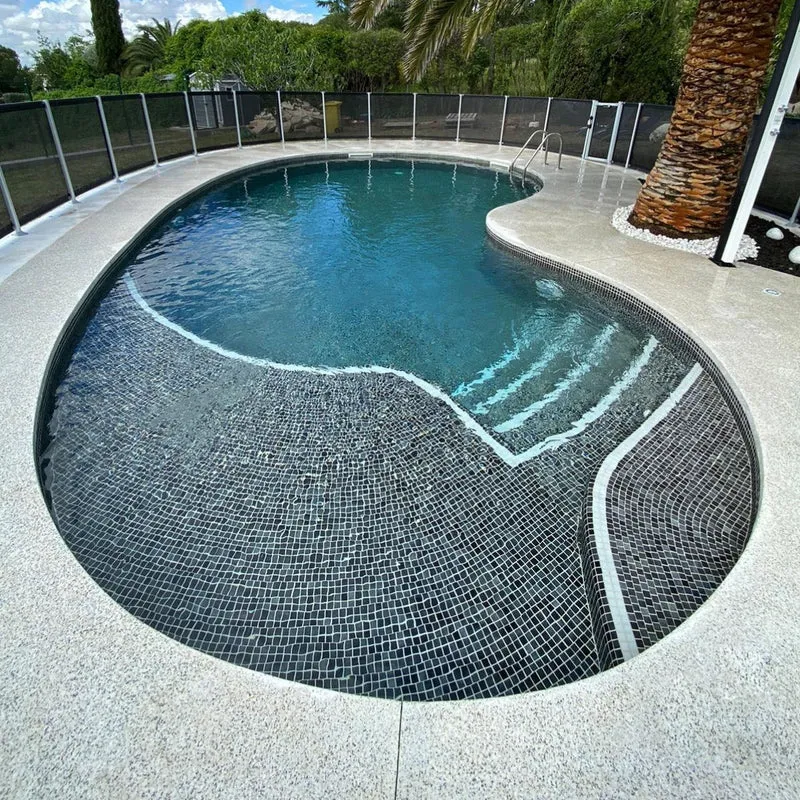 Poolmosaik Niebla Negro