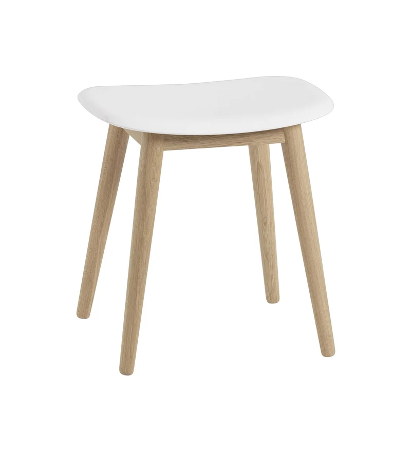 Fiber Stool Wood Base 45 cm