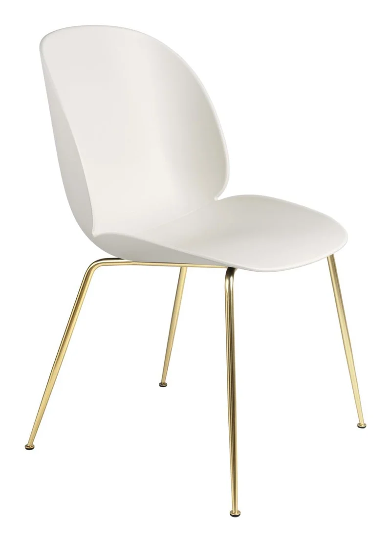 Beetle Chair Unupholstered Brass Semi Matt Base