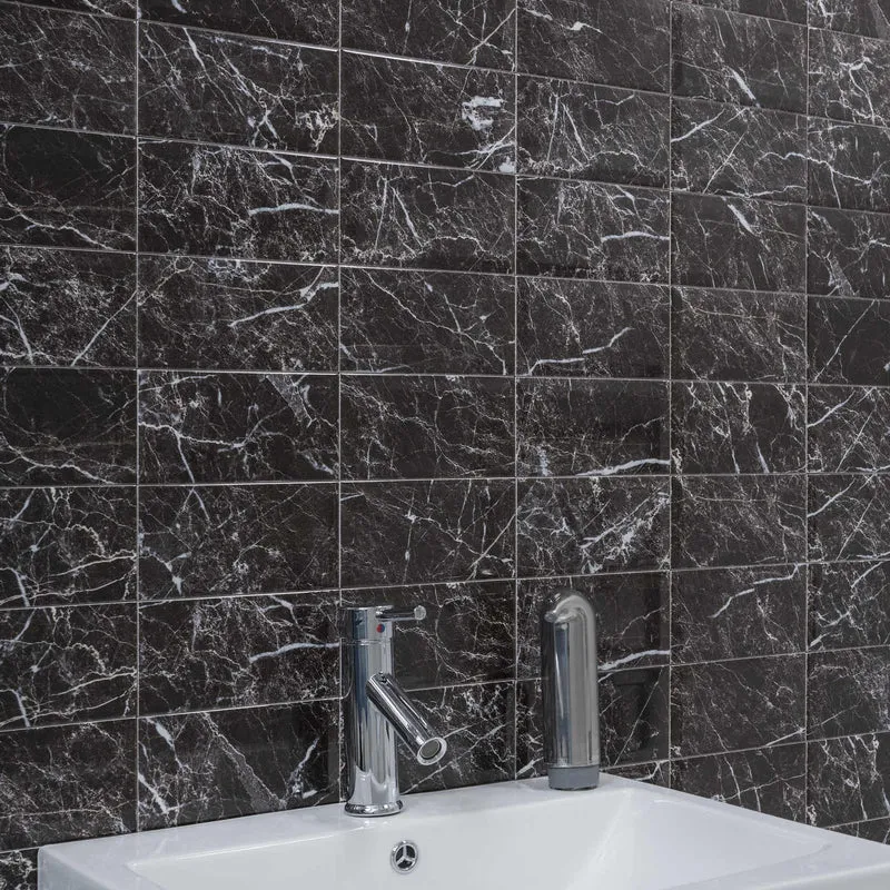 Kakel Metro Marquina Marmor 10x20