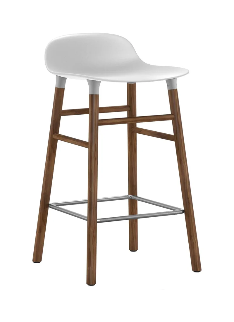Form Barstool 65 cm Walnut/Steel