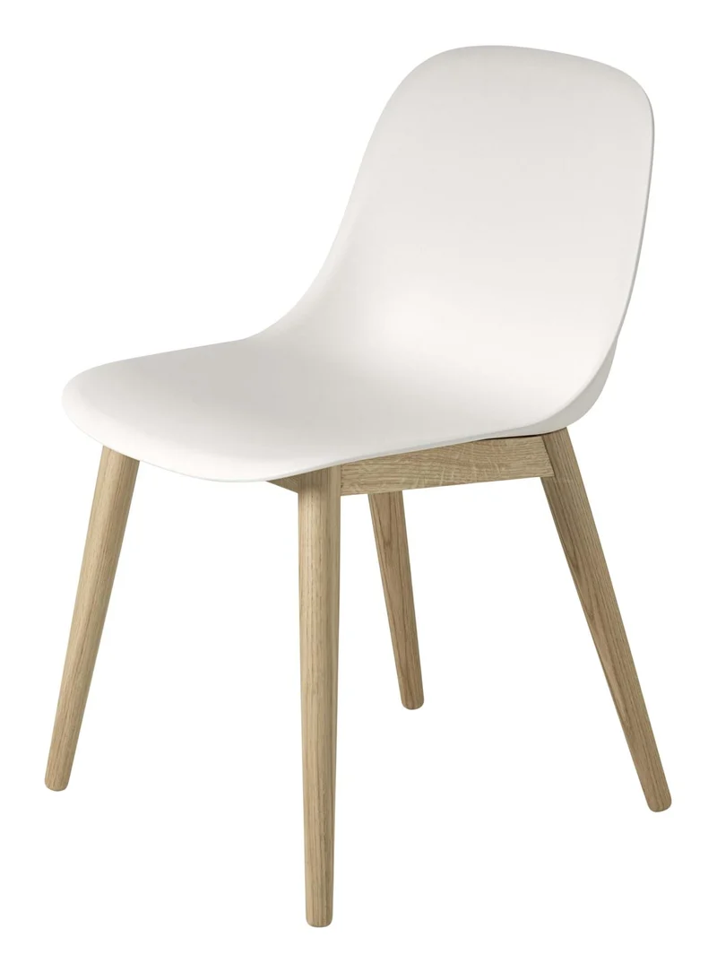 Fiber Side Chair Wood Base