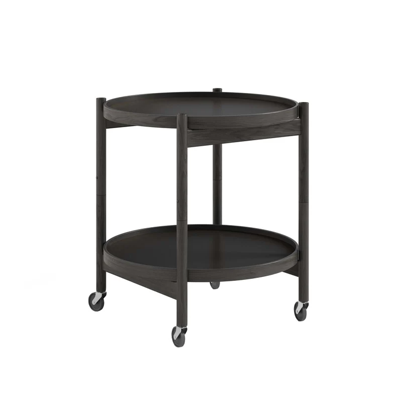 Bølling Tray Table 50 cm Black Lacquered Oak