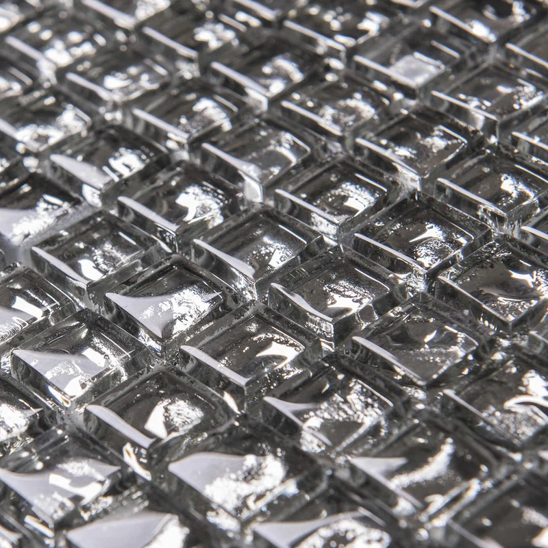 Mosaik Kristall Silver 30x30