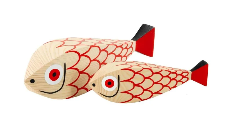 Wooden Dolls Mother Fish & Child