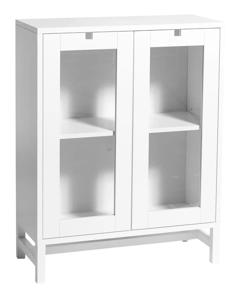 Falsterbo Vitrinskåp 90 cm - Vit